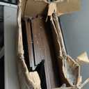 HOOBRO Corner Bookshelf, 6-Tier L-Shaped Bookcase, Industrial Open Display Shelf Tall Storage Organizer, Vertical Storage Rack, for Living Room, Home Office, Rustic Brown and Black