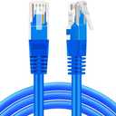 TNP Cat 5e Ethernet Cable 10ft, Cat 5 Internet Patch Cable Cat5e Cable RJ45 Connector LAN Network Cable Cat5 Wire Patch Cord Snagless Computer Ether Wire (10 Foot Blue)