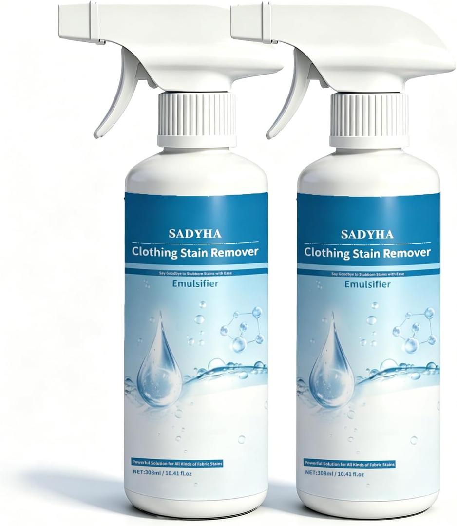 Stain Remover Spray Clothing Cleaner, Pre-Wash Laundry Emulsifier, Fabric Spot Stain Cleaner for Vintage & Thrift Garments (Rose-02)