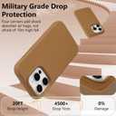 Magnetic for iPhone 15 Pro Max Case 6.7", Premium Liquid Silicone Case,[Compatible with Magsafe][Soft Anti-Scratch Microfiber Lining],Slim Thin Shockproof Phone Cover-Light Brown