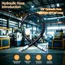 26711-06-06-24 Hydraulic Hose Swivel Assembly 3/8" Hydraulic Hose with Female JIC X Female JIC, 4785 PSI, 24" Long