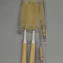 ALINK Extra Large Long Bottle Brush Set - 16" / 15" Long Bamboo Handle Bottle Cleaner for Narrow Neck Beer Wine Bottles, Decanter, Tumblers, Thermos, Jugs with Straw Brush, Kettle Spout/Lid Brush