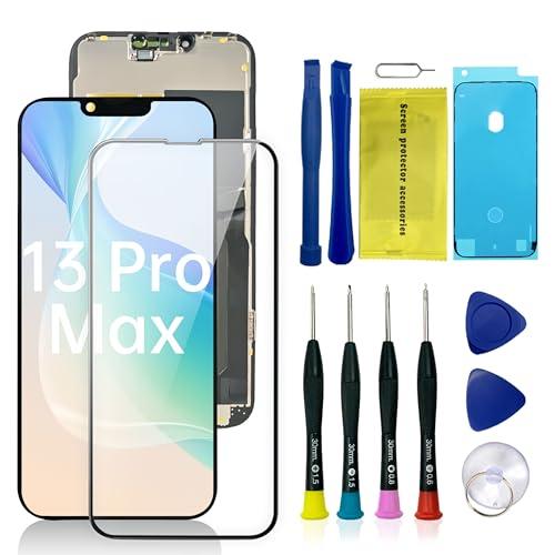 Anfyco for iPhone 13 Pro Max 6.7" LCD Screen Replacement Kit with 3D Touch Digitizer Assembly | Repair Tools & Screen Protector Kit Includes Adhesive & Tools (A2484, A2641, A2644, A2645, A2643)