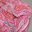 ROSEWE Womens Tummy Control Tankini Bathing Suits, Two Piece Ruched Swimsuits, Floral Print Swimdress with Skirt L