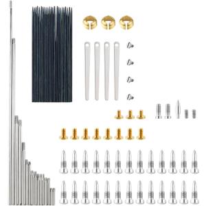 Alto Saxophone Repair Kit,92 Pcs Alto Saxophone Repair Parts Replacement Tools Set,Woodwind Musical Instrument Maintenance Replacement Accessories