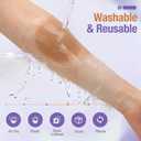 Nipple Covers for Women Reusable Silicone Nipple Covers Waterproof Sticky Pasties with Travel Case (Size 1 (Fits A-B Cups), Crme-2pairs)