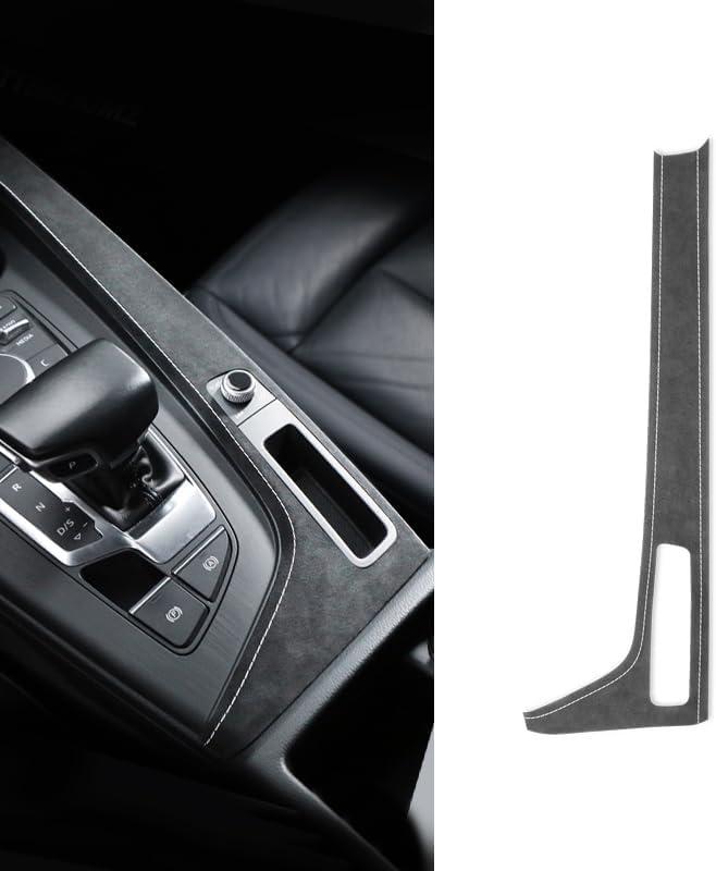 BETTERHUMZ Center Console Gear Shift Panel Cover Trim Compatible with Audi A4 S4 B9 A5 S5 RS5 2017-2024 for Alcantara Strip Sticker Car Interior Accessories (for Alcantara)