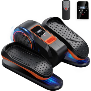 Foot Exercise Machine, Quite & 12 Adjustable Speeds Seated Pedal Exerciser LCD Display & Smooth for Home and Office, Low Impact Foot Peddler Exerciser While Sitting for Seniors