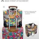 Lily Bloom Designer 15 Inch Carry On - Weekender Overnight Business Travel Luggage - Lightweight 2- Rolling Wheels Suitcase - Under Seat Rolling Bag for Women (Bliss)