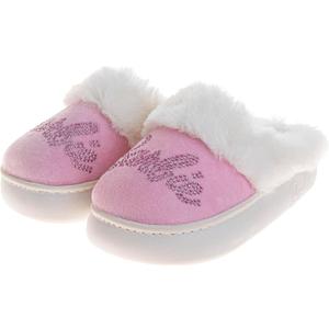 Josmo Barbie Girls Slippers Cozy Fuzzy Plush House Shoes Warm Indoor Outdoor Kids Bedroom Slippers for Little Kid Big Kid Adults, Size: 4-5 Big Kid