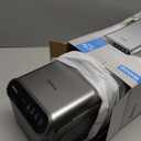 Dehumidifiers for Home (85 OZ Water Tank, 800 sq.ft) Quiet Small Dehumidifier for Basement Bedroom Bathroom with Drain Hose, 3 Gear Timer, Sleep Mode, Auto Shut Off, 7 Color Ambient Light (Classic Silver)