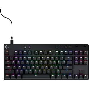 Logitech G PRO X TKL Rapid (Tenkeyless) Wired Gaming Keyboard: Magnetic Analog Switches with Rapid Trigger, Lightsync RGB, Detachable USB-C Cable, Volume Roller & Media Buttons - Black