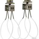 Lamp Shade Light Bulb Clip Adapter,Lamp Shade Holder Includes Finial and Lampshade Levellers to Keep Lamp Shade in Place,Clip on Lampshade Adapter (Bronze Color -2PCS/PACK)