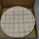 4-Pack Bamboo Fiber Dinner Plates - Alternative for Plastic Plates, Toddler & Kids Plates, Dishwasher Safe, Food-Grade Bamboo Plates Reusable - Lightweight Dinner Plates (French Checks 10")