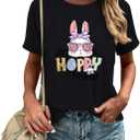 Women's Festival T-Shirt - Funny Holiday Graphic Tee, Valentine's St. Patrick's Easter Mother's Day Print T-Shirt (XS)