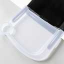Clear Plastic Baby Dining Tray for Ingle-sina Fast Table Chair Portable Clip-On Feeding Tray for Hook-On High Chair for Home & Restaurant Use, Dishwasher Safe & BPA Free, 17.5"D x 12.5"W x 2.5"H