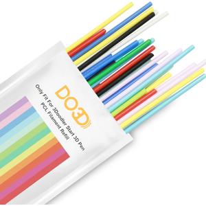 3D Pen PCL Filament Refill, Only Fit for 3Doodler Start 3D Pen, PCL Filament Refill Pack by DO3D (10 Colors)