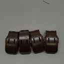 Maveek Baby Proofing Drawer Locks 4 Pack, Corner Safety Latches for Cabinets, Dressers, Kitchen & Bathroom Drawers, Childproof for Infants 0-12 Months, Fits Thin Edge Furniture (Brown)