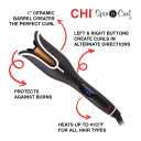 CHI Spin N Curl 1 Ceramic Rotating Curling Iron, Adjustable Preset Heat Settings for All Hair Types, Salon-Quality Curls & Waves, Auto Shut-Off, Tangle Protection, Onyx Black