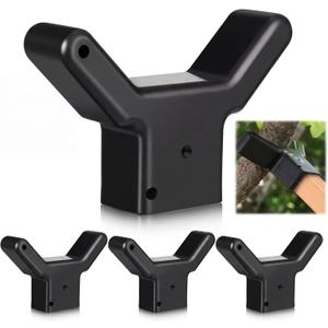 Yungyan 4 Pcs Tree Support, Plastic Fruit Tree Branch Support Device Tree Brace Prevent Them from Breaking for Vineyards Ornamental Gardens Orchards Fits on Standard 1.57 x 1.57 Inch Lumber (Grey)