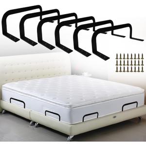 6 PCS Mattress Retainer Bar, Mattress Slide Stopper, Keep Topper from Sliding, Stopper to Prevent Sliding Holder in Place for Most Soft Bed