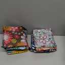 Weewooday 18 Pieces Foldable Reusable Shopping Bags Machine Washable Grocery Bags Waterproof
