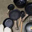 21Pcs Pots and Pans Set with Aluminum Lid, Nonstick Ti-Ceramic Cookware Sets, Induction Cookware Non Stick Cooking Set w/Frying Pans & Saucepans(PFOS, PFOA Free)-Black