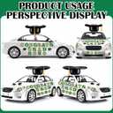 Xuhal 2026 Graduation Car Decoration 23'' Large Inflatable Grad Cap Car Decor Congrats Grad Letter 2026 PVC Inflatable Cap for Senior High School Collage Graduation Parade Party Decor(Green, Gold)