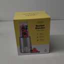 BELLA Personal Size Rocket Blender for Smoothies and Protein Shakes, Portable Juice Maker and Mini Food Processor and Grinder, 12 Piece, BPA Free Accessories, 240 W, Stainless Steel (1.7 Cup)