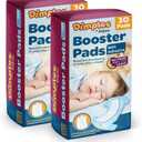 Dimples Booster Pads, Baby Diaper Doubler with Adhesive for Secure Fit | 1 Size Fits All Diapers | Boosts Absorbency No More leaks 60 Count