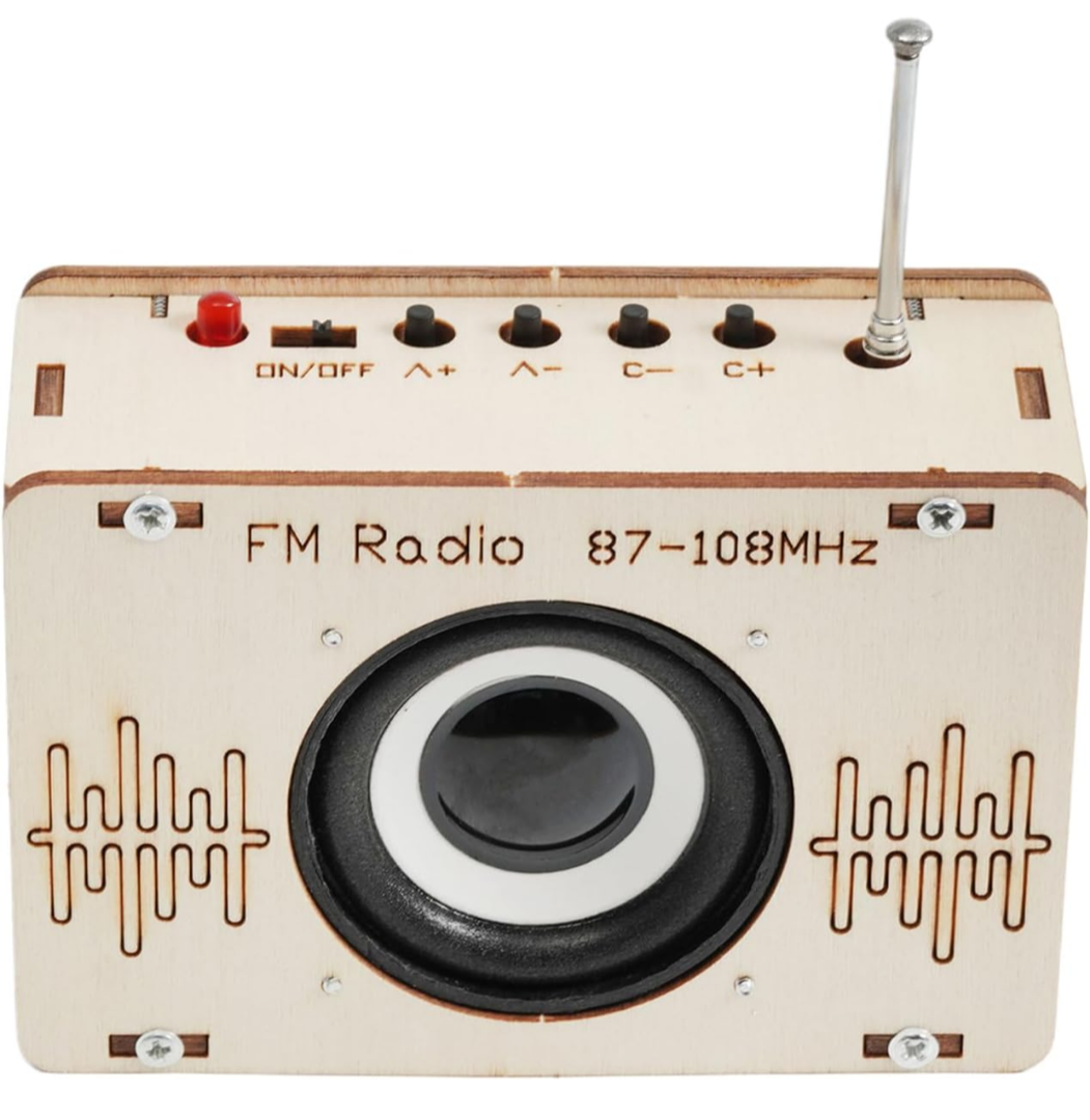 Electronic Kits for Kids, Wood Radio Kit, Learning Toys with DIY Circuits, Educational Tools with Building Projects, STEM Device, Creative Set for Teens Youth Children Adults Girls Boys Family Friends