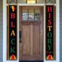 Black History Month Decorations Black History Month Welcome Sign Pan African American Black History Month Decorations and Supplies for Home Party