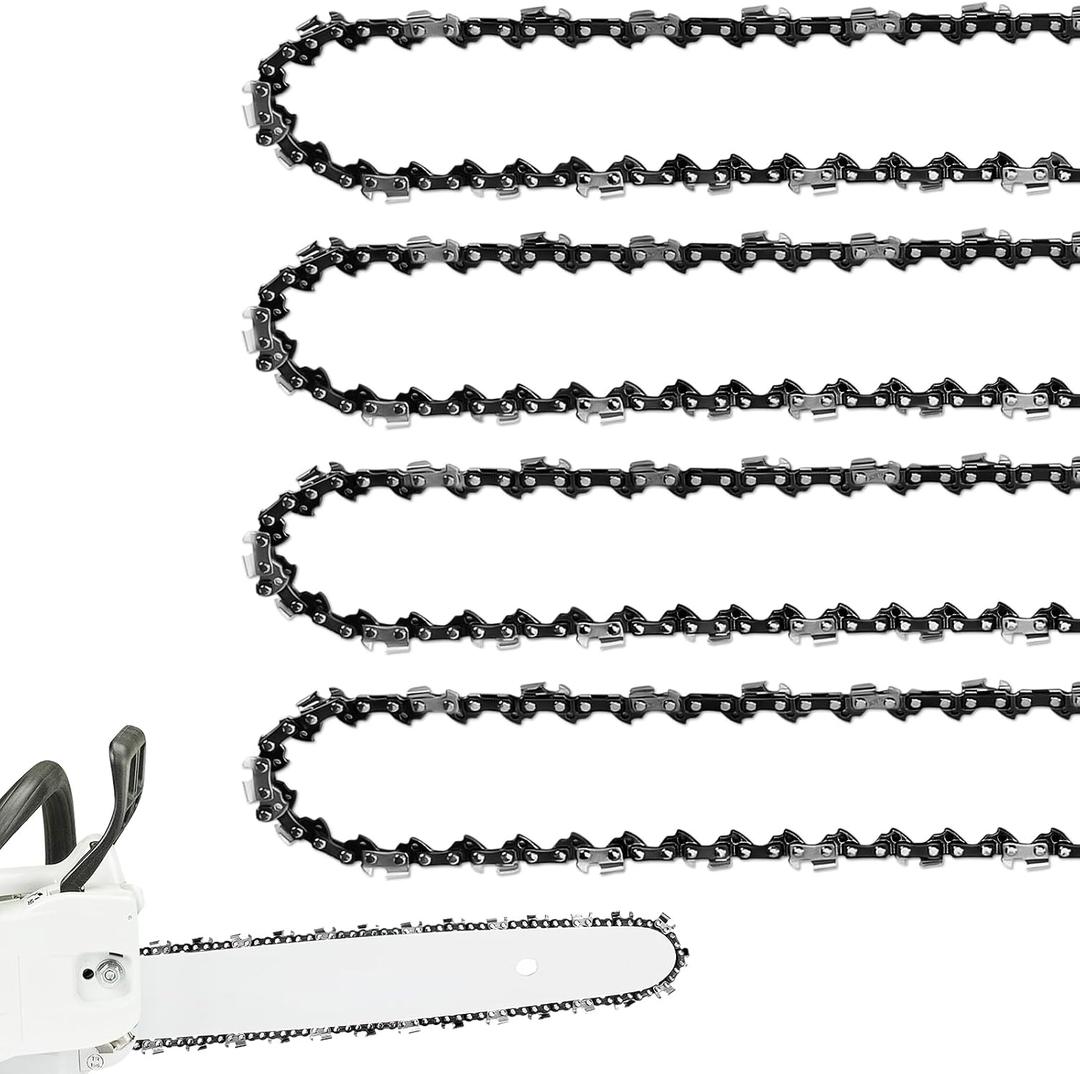 4 Pack Chainsaw Chain for 20 Inch Bar, .325" Pitch, .050'' Gauge, 80 Drive Links Fits Husqvarna 450 Rancher Craftsman Jonsered and more