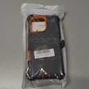 Case for iPhone 16 Pro Max(2024), 3-Layer Super Full Heavy Duty Rugged Case Belt Clip Holster Kickstand Protective Case Cover for iPhone 16 (Black Orange with Clip, iPhone 16 Pro Max)