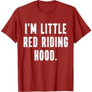 I'm Little Red Riding Hood Instant Lazy Halloween Costume T-Shirt Small