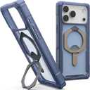 URBAN ARMOR GEAR UAG Designed for iPhone 17 Pro Max Case with Kickstand Plasma XTE - Compatible with MagSafe Translucent Military Grade Protective Cover, Cloud Blue