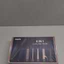 5 in 1 Curling Iron with Thermal Brush and 4 Interchangeable Ceramic Barrels(1/2 to 1 1/2 inch), Curling Wand Set with Flat Iron, Fast Heating, Dual Voltage Hair Curler, Gifts for Women (Rose Gold)