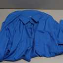 siliteelon Button Down Shirts for Women Dress Shirts Long Sleeve Wrinkle Free Work Office Fitted Cotton Blouse Tops Cobalt Blue, Medium