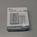 Indoor Outdoor Thermometer Wireless, 4.5 Inch Display Digital Hygrometer Thermometer Temperature Humidity Monitor with 330ft Range Sensor and Adjustable Backlight (White)