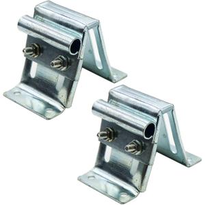 Adjustable Top Roller Bracket for Residential Doors, Galvanized Fixture Bracket (2 Pack)