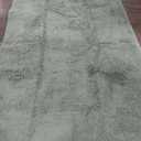 Sage Green Rugs for Bedroom Living Room Aesthetic, Fluffy Furry Area Rug 5x8 for Nursery, Classroom, Teen Boys, Baby Kids Room Decor, Cute Shaggy Carpet for Playroom Dorm, Fuzzy Plush Light Mint Rug