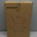 Glass Teapot Set, 34OZ/1000ML Glass Tea Kettle with Loose Tea Infuser & Warmer, 5oz/150ML Tea Cup & Saucer Set of 4, Stovetop & Microwave Safe Tea Maker, Blooming Tea Gift Set For Women