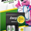 Energizer Recharge Basic Battery Charger, Rechargeable AAA and Rechargeable AA Batteries Charger