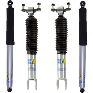 Bilstein 24-196468 Single 5100 Series Rear Monotube Shock fits 2011 2024 Silverado Sierra 2500 3500 HD with 0-1" Rear Lift - Improves Ride Handling
