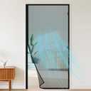 MAGZO Magnetic Screen Door Fits Door Size 36 x 96 Inches, Actual Screen Size 38 x 97 Inches, Side Opening Screen Mesh Broader Enjoy Fresh Air, Black