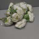 12 Bundles Peonies Artificial Flowers Artificial Peonies Silk Flowers Fake Peonies Artificial Flowers Wedding Home Table Decoration Realistic Peonies Bouquet for Centerpiece Table (White)