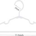 50 pcs White Baby Nursery Closet Hangers,Non-Slip Laundry Infant Pant Hanger for Newborn Clothes,Ultra-Thin Child Coat Hanger for Girl Boy Toddler Kids