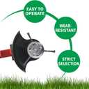 Steel Wire Grass Trimmer Head, 6 Inch Metal Weed Eater Blade Replacement for Electric Battery Powered Cordless String Trimmer (1, 3 Blades)