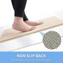 Hargiis Non Slip Bathtub Mat, Foot Scrubber Anti Slip Fast Drying Shower Mat for Tub, Floor,Bathroom, Home, Kitchen, Hotel, Beige, 24x16 Inches