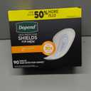 Depend Shields Incontinence Pads for Men, Light Absorbency, 90 Count 